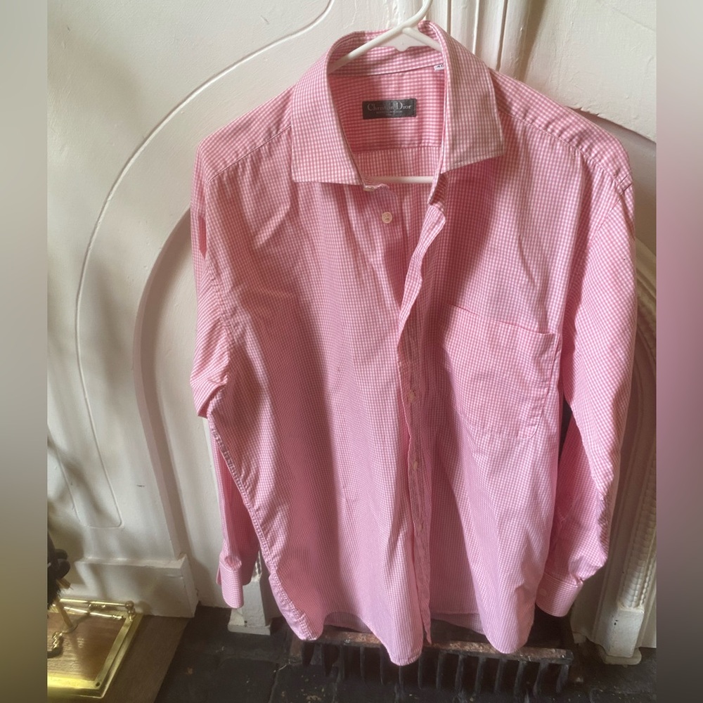 Dior Pink Casual Button Down Shirt